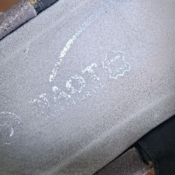 Naot Arataki Women’s 40 Silver Gray Leather Strappy Sandals Low Heel Mary Jane - Picture 9 of 13